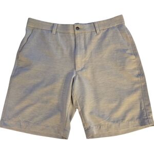Callaway Men's Golf Shorts 34 Grey Gray Polyester 8.5" Inseam￼
